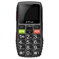 Artfone C1 Senior Phone so SOS - Dual SIM - čierna / šedá