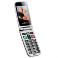 Artfone CF241A Senior Flip Phone - Dual Sim, SOS - Čierna