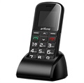 Artfone CS182 Senior Phone - Dual Sim, SOS - Čierna