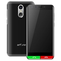 Artfone Smart 500 Senior Phone - 4G, SOS - Čierna