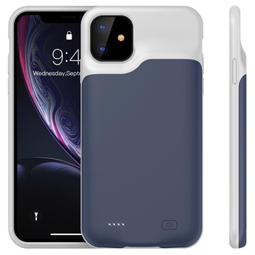 Záložná batéria iPhone 11 - 6000 mAh - tmavo modrá / šedá