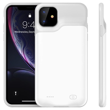 Záložná batéria iPhone 11 - 6000 mAh - biela / šedá