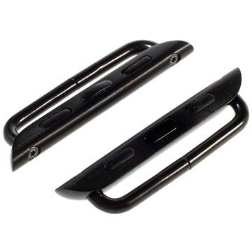 Apple Watch Series Ultra 2/Ultra/10/9/8/SE (2022)/7/SE/6/5/4/3/2/1 Band Connector - 46mm/45mm/44mm/42mm - čierna