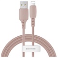 Baseus farebný USB 2.0 / Lightning Cable Caldc -04 - 1,2 m - ružová