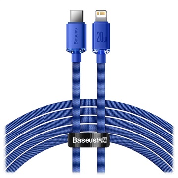 Baseus Crystal Shine USB -C / Lightning Cable Cajy000303 - 2 m - modrá