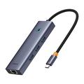 Baseus Flite BS-OH109 4-in-1 USB-C Hub - 3xUSB 3.0, RJ45 Ethernet Port - Space Grey