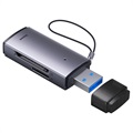 Čítačka kariet Sandberg SD / MicroSD - USB -A / USB -C / Microusb - Silver