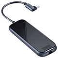 Baseus Mirror USB -C Hub Cahub -Dz0g - USB 3.0, RJ45, HDMI, PD - Gray