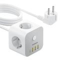 Baseus PowerCombo Cube 7-in-1 Power Strip - 20W - White