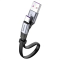 Baseus Simple HW USB-C kábel CATMBJ-BG1-strieborný / čierny