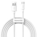 Baseus Simple Wisdom USB-A / MicroUSB Cable - 1.5m, 2 Pcs. - White