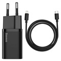 Baseus Super SI Quick Charger s káblom USB -C / Lightning - 20W - čierna