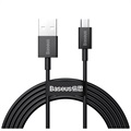 Baseus Superior Microusb Rýchle nabíjanie dátového kábla - 1 m - čierna