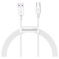 Baseus Superior Series USB -C Data a nabíjací kábel - 66 W, 1 m - biela
