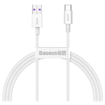 Baseus Superior Series USB -C Data a nabíjací kábel - 66 W, 2 m - biela