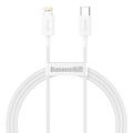 Kábel USB-C / Lightning radu Baseus Superior - 1 m, 20 W - biely