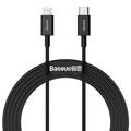Kábel USB-C / Lightning radu Baseus Superior - 2m, 20W - Čierna