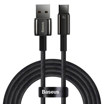 Baseus Tungsten Gold USB-A / USB-C Cable - 1m, 100W - Black