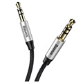 Baseus Yiven 3,5 mm Aux Audio Cable CAM30 -BS1 - 1 m - Čierna / strieborná