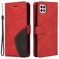Séria BIOROR Series Samsung Galaxy A22 5G, Galaxy F42 5G Pase Wallet - Red