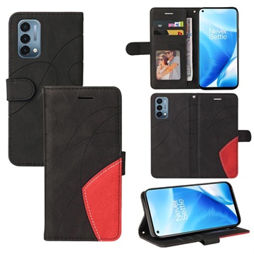 Bi -Color Series OnePlus Nord N200 5G Pase Wallet - Black