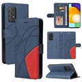 Séria BIOROR Series Samsung Galaxy A52 5G, Galaxy A52S Wallet Case - Blue