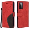Bifarebná séria Samsung Galaxy A72 5G Case Case - Red