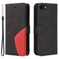 BI -Color Series iPhone 7/8/SE (2020)/SE (2022) Puzdro pre peňaženku - Čierna