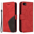 BI -Color Series iPhone 7/8/SE (2020)/SE (2022) Puzdro pre peňaženku - červené
