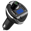 Bluetooth FM vysielač s dvojitou USB Car Charger T20 - Čierna