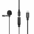 Boya BY-M2 Digital Lavalier Clip-On Microphone - Lightning - Black