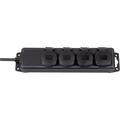 Brennenstuhl IP44 Outdoor Extension Cord with Self-Closing Lids - 2m - Black