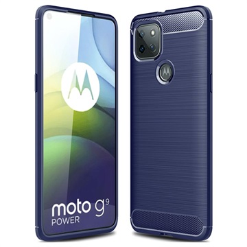 Motorola Moto G9 Power Brushed TPU puzdro - uhlíkové vlákno