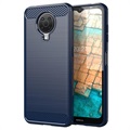 Nokia G10/G20 Brushed TPU Case - uhlíkové vlákno - modrá