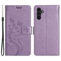 Motýľ série Samsung Galaxy A54 5G Pase Wallet - Violet