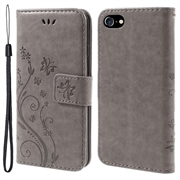 iPhone 7/8/SE (2020)/SE (2022) Butterfly Series Case Wallet - Grey