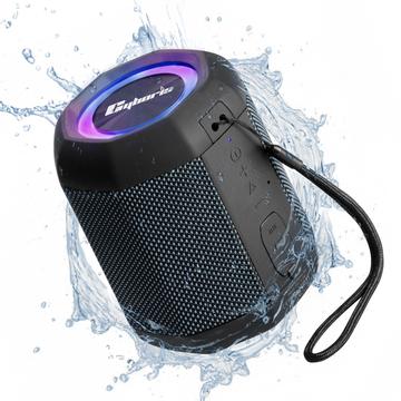 CYBORIS CYB-S3 Bluetooth 5.1 bezdrôtový reproduktor 24W pôsobivý zvuk Stereo Bass 18 hodín prehrávania RGB svetlo Subwoofer Sound Box - čierny