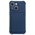 Card Armor Series iPhone 13 Mini Silikone Case - Navy Blue