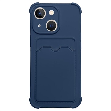 Card Armor Series iPhone 13 Mini Silikone Case - Navy Blue