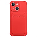 Séria karty Armor iPhone 13 Mini Silikone Case - červená