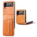 Card Series Samsung Galaxy Z Flip4 Wallet Case - Brown