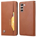 Séria sada kariet Samsung Galaxy S21 Fe 5G Pase Wallet - Brown