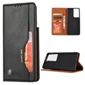 Séria sada kariet Samsung Galaxy S21 5G Pase Wallet - Black