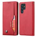 Séria Card Set Samsung Galaxy S24 Ultra Peňaženkové Puzdro - Červená