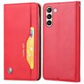 Séria Card Set Samsung Galaxy S24+ Peňaženkové Puzdro - Červená