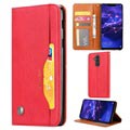 Séria sada kariet Huawei Mate 20 Lite Wallet Case - červená