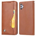 Séria sada kariet Samsung Galaxy A32 5G/M32 5G Pase Wallet - Brown - Brown