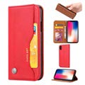 Séria karty Séria iPhone XS Max Case Wallet - červená