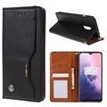 Séria kariet Series OnePlus 7 Puzdro na peňaženku - Čierna