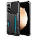 Samsung Galaxy A35 Card Slot Hybrid Case - Black